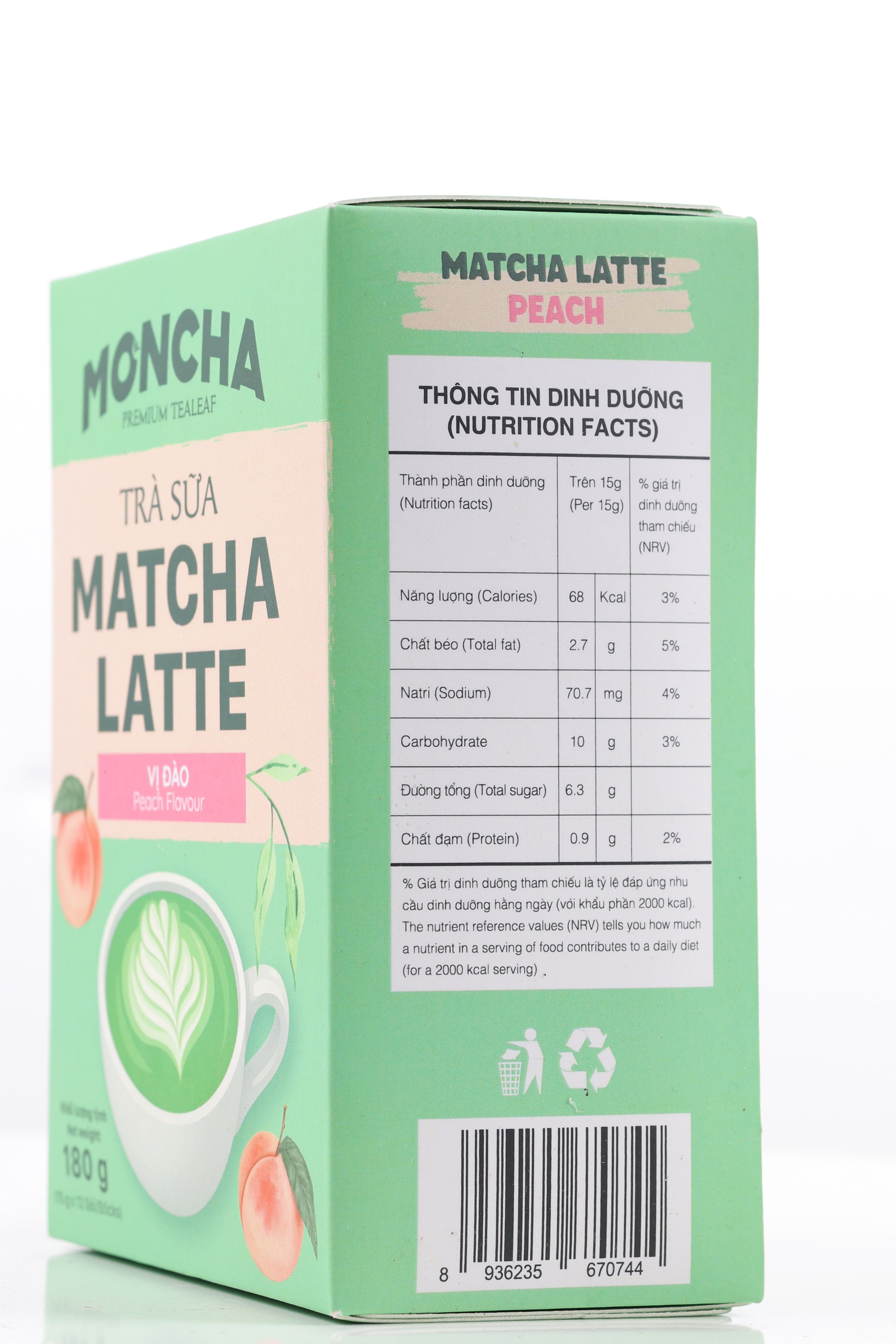 Matcha Latte Pfirsich