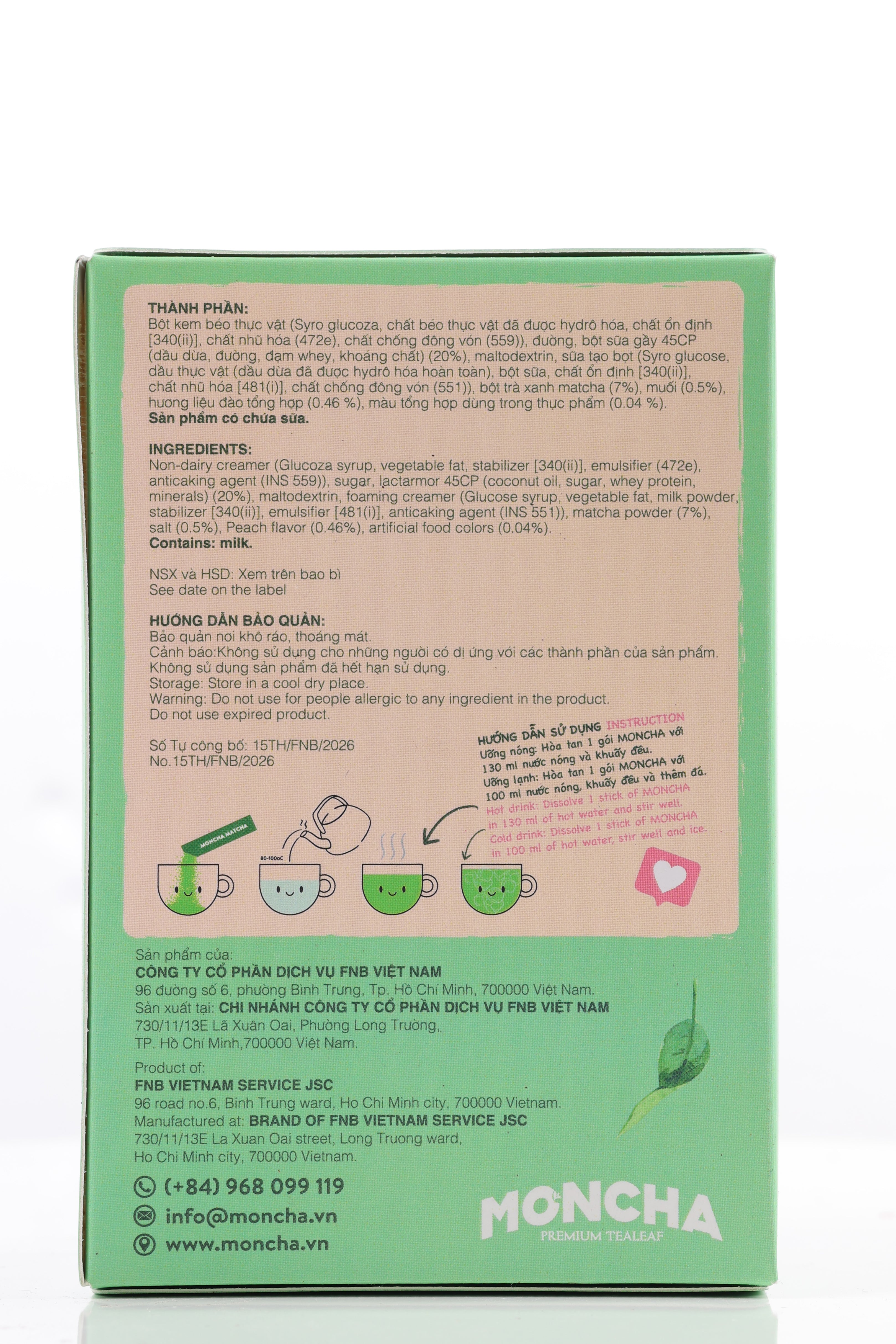 Matcha Latte Pfirsich