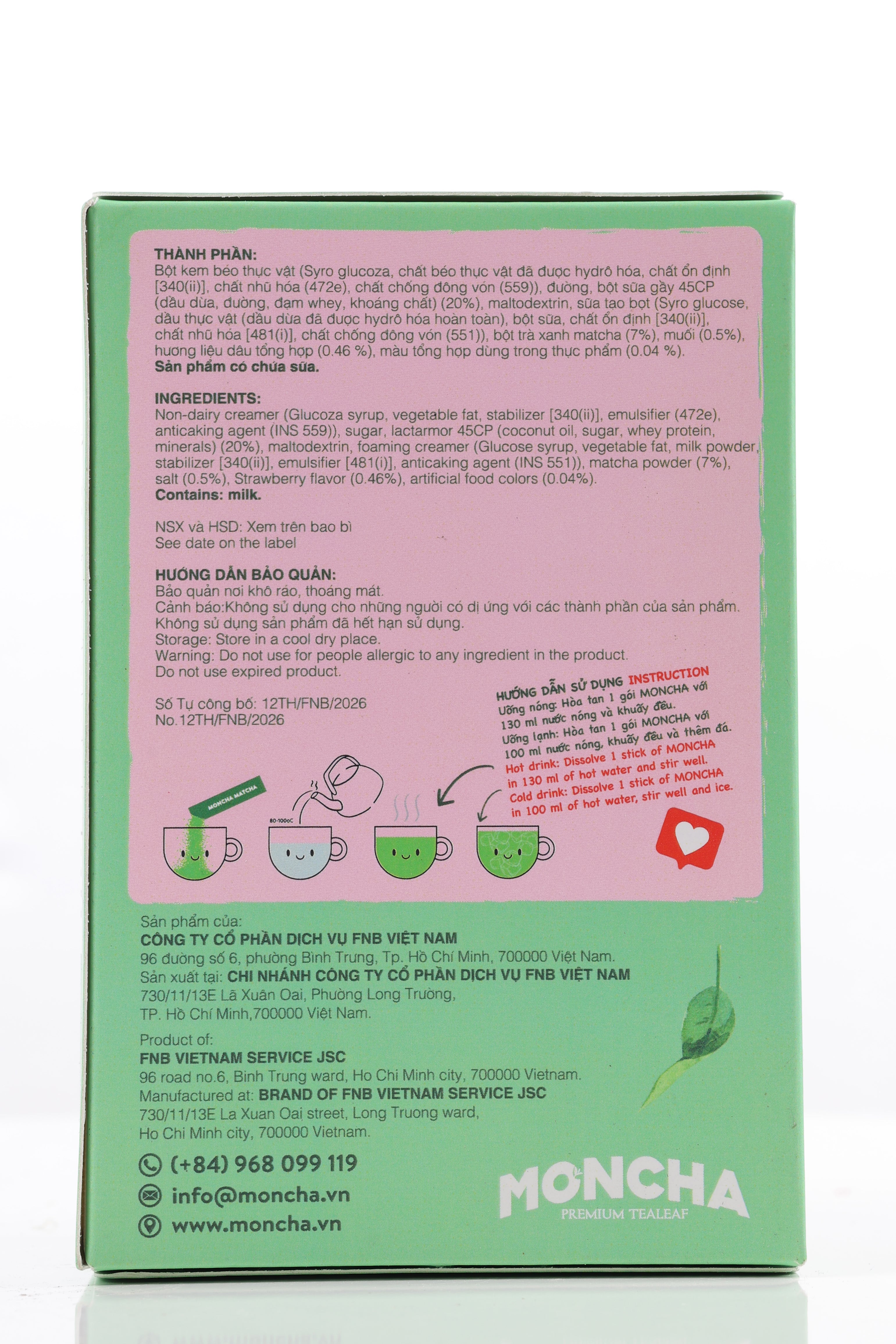 Matcha Latte Erdbeere